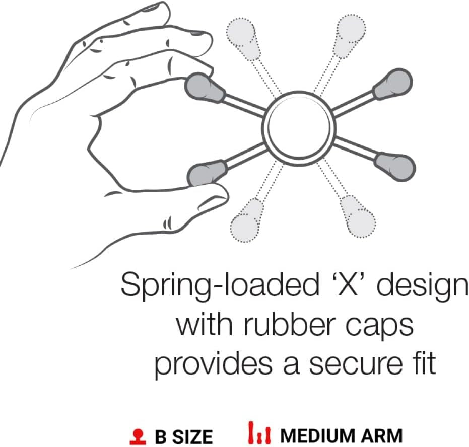 X-Grip Large Phone Mount with RAM Twist-Lock Suction Cup Base RAM-B-166-UN10U with Medium Arm for Vehicle Windshields